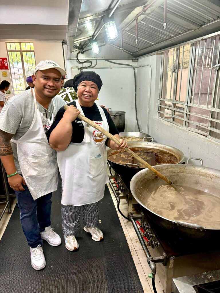 The cadndidate with Mae Paner, the founder and chair of Kawa Pilipinas