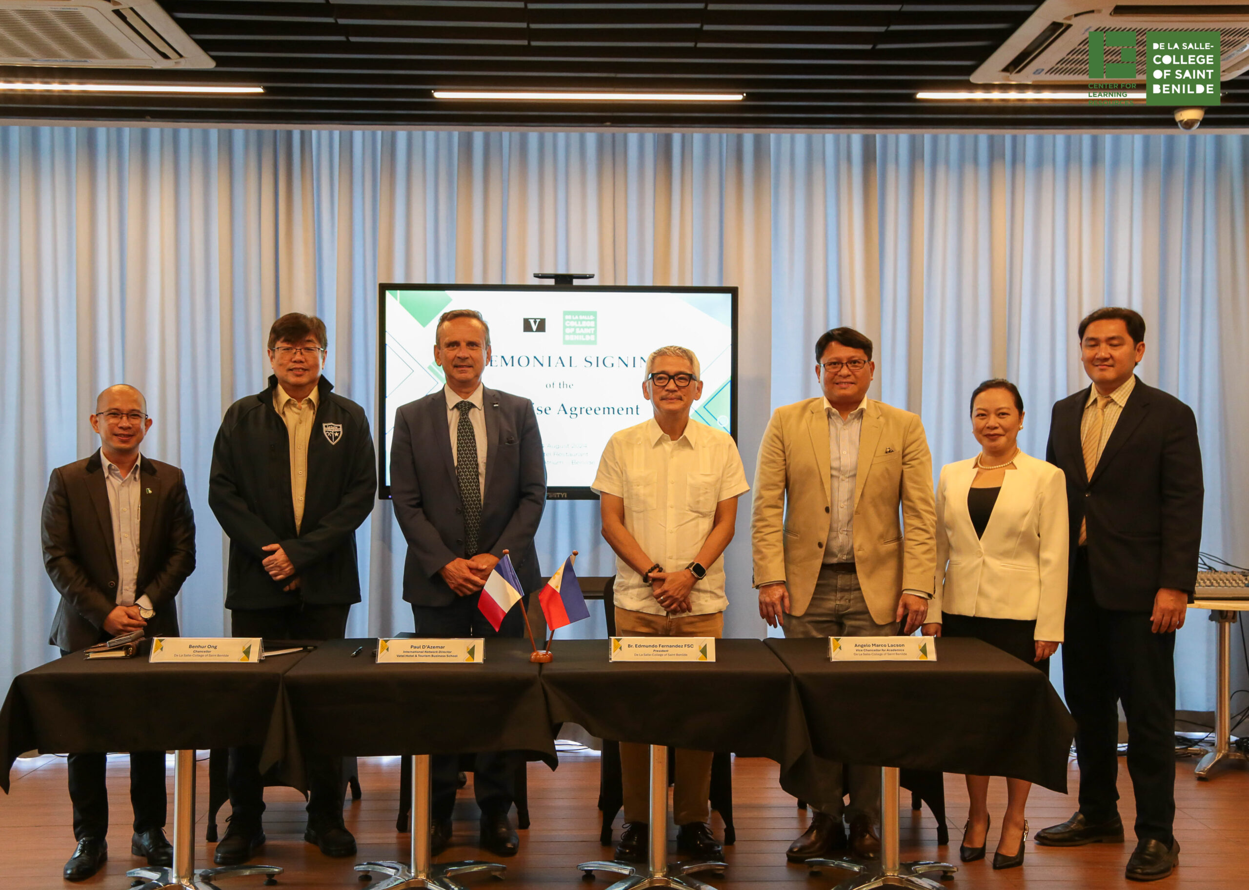 [2023-2024] Benilde and Vatel Business Group Renew Franchise Partnership to Strengthen Global Hospitality Education