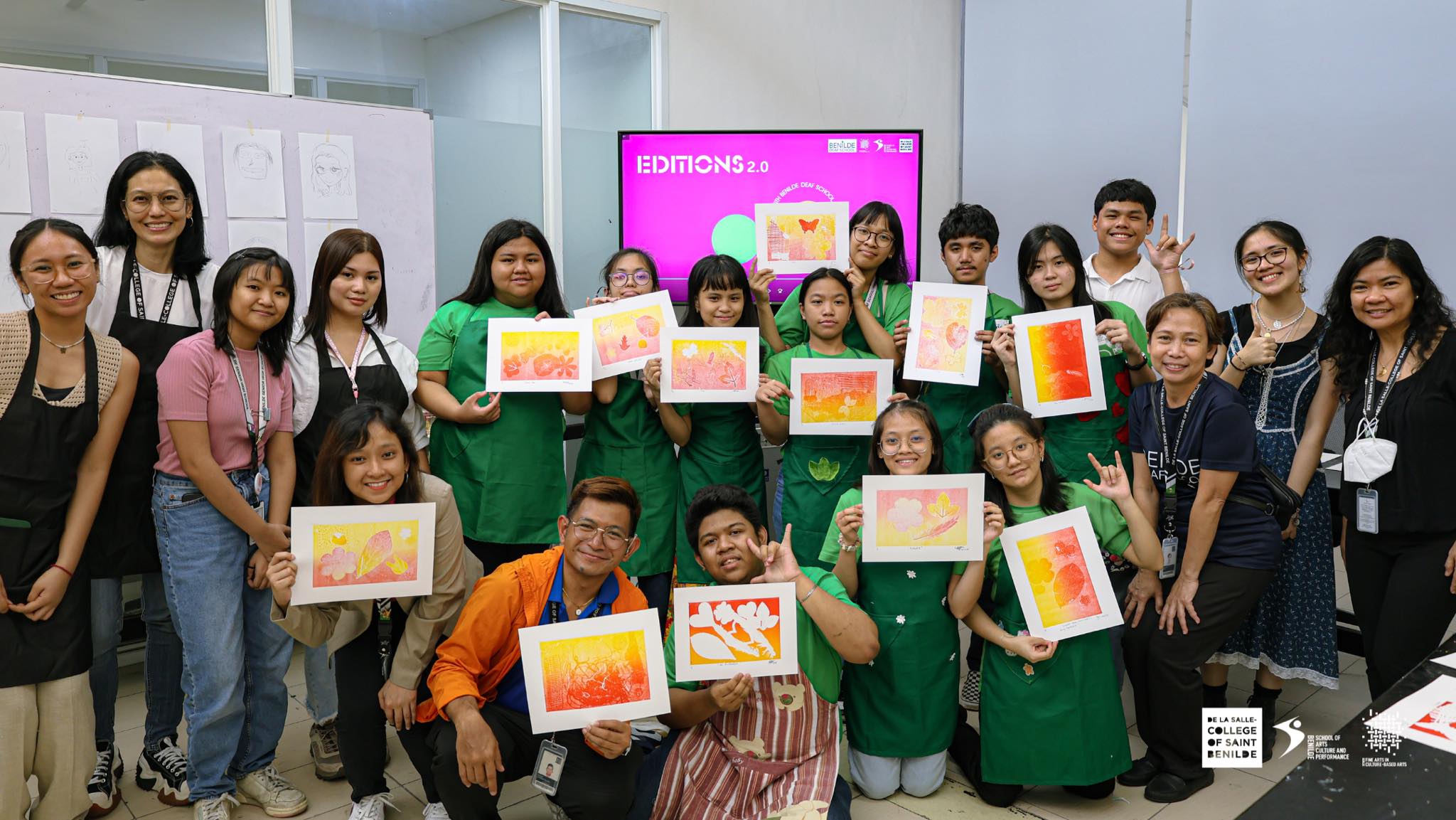 EDITIONS 2.0 Printmaking Workshops with Benilde Deaf School