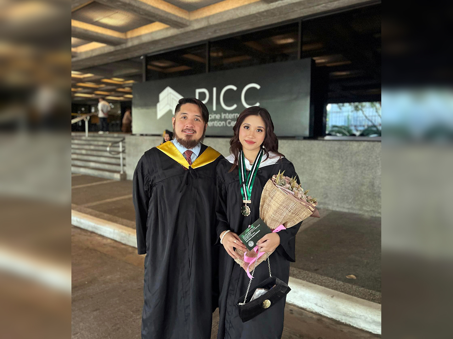 Father-Daughter Duo Diosdado and Felisha Babar Share Milestone of Graduating as Benildeans