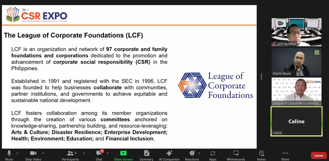 [2023-2024] Benilde to Champion Inclusive Employment at the League of Corporate Foundations Expo 2024