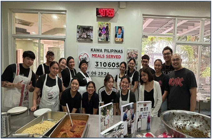 SHRIM Student Organizations volunteer work with Kawa PilipinasFoundation Inc.