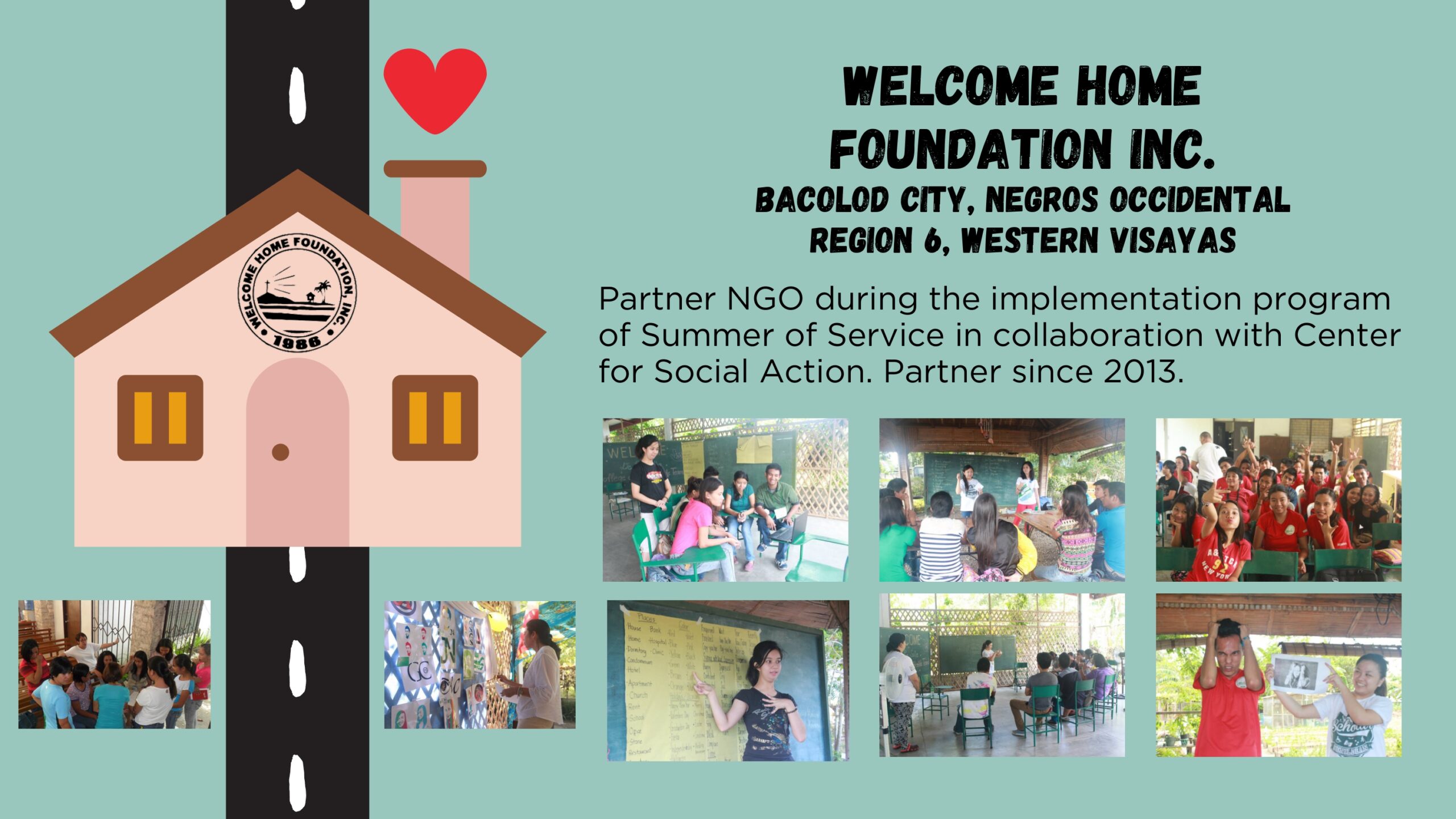 Welcome Home Foundation Inc. (2013 until present)
